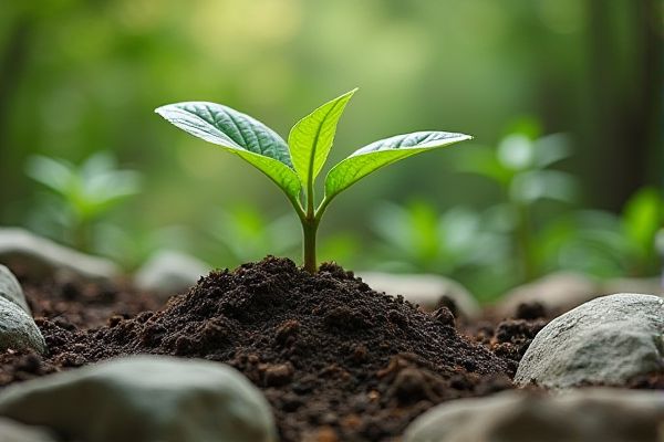 Growing Rubber Plants in Rocky Terrain for Robust Indoor Greenery