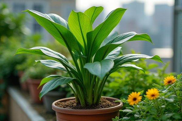 Growing Rubber Plants in Urban Rooftop Gardens for Lush Greenery and Air Purification
