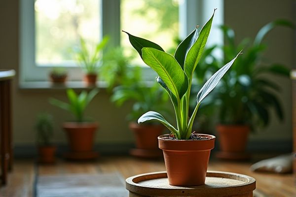 Creating a Fresh and Air-Purifying Atmosphere by Planting Snake Plants in Dormitory Rooms
