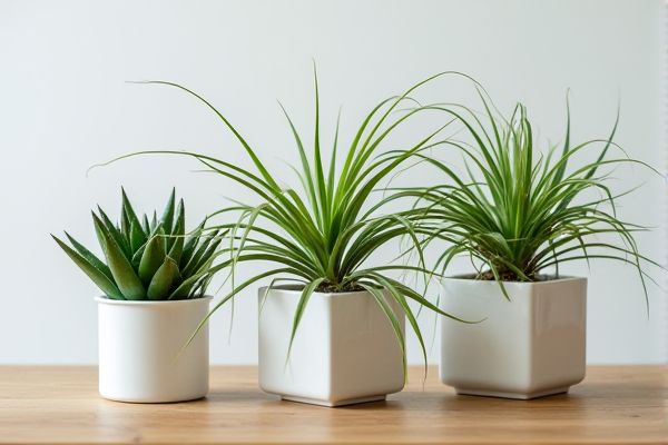 Elevate Indoor Greenery by Planting Spider Plants in Minimalist Scandinavian Planters