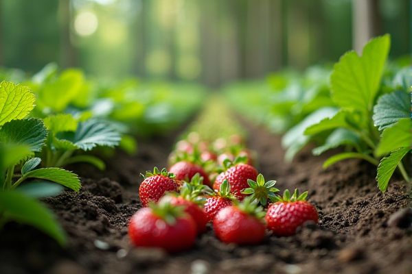 Maximize Yield by Planting Strawberry Along Forest Garden Edges for Natural Growth Benefits