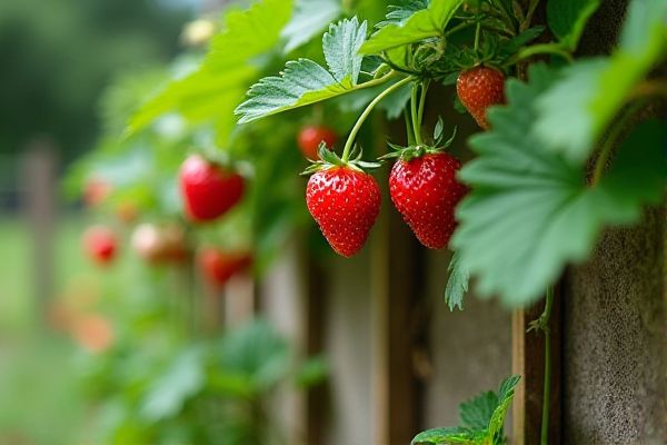 Grow Juicy Strawberries in Vertical Garden Walls for Maximum Space and Yield