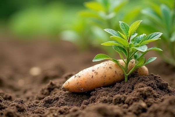 Maximize Sweet Potato Growth by Planting in Sandy Loam Soil for Optimal Yield