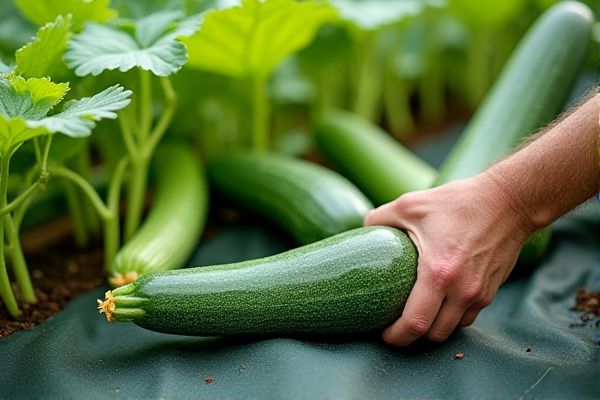 Maximize Zucchini Growth by Planting in Landscape Fabric for Weed-Free Harvests